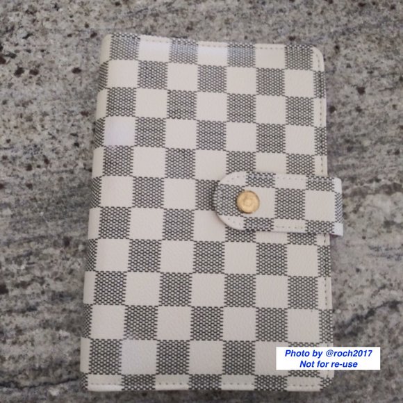 A6 Cash Budget Personal Binder Agenda Checker Design with Accessories - Picture 1 of 10